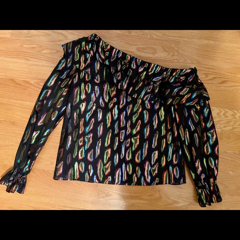 NWT Rachel Zoe one shoulder top